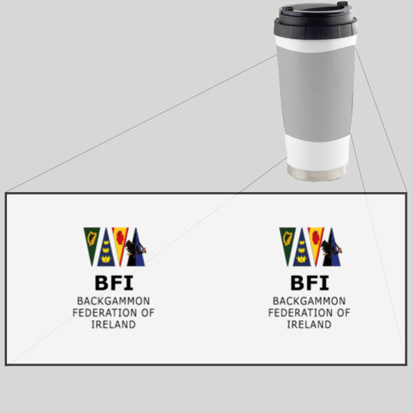 Backgammon Federation Of Ireland - 16oz Thermos Cup Thumbnail
