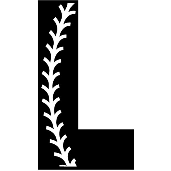 Baseball Alphabet L right Thumbnail