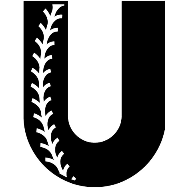 Baseball Alphabet U right Thumbnail