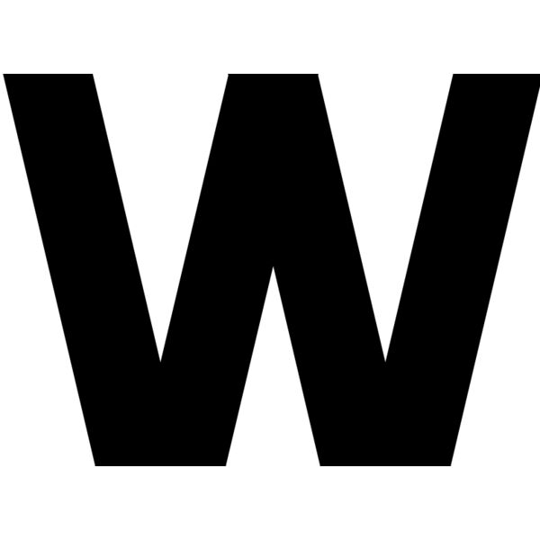 Baseball Alphabet W center Thumbnail