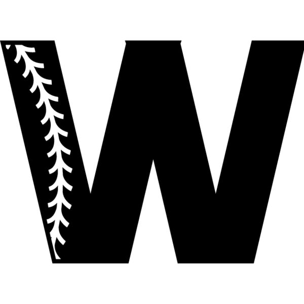 Baseball Alphabet W left Thumbnail