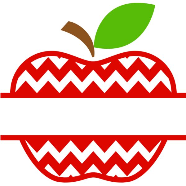Chevron apple monogram Thumbnail