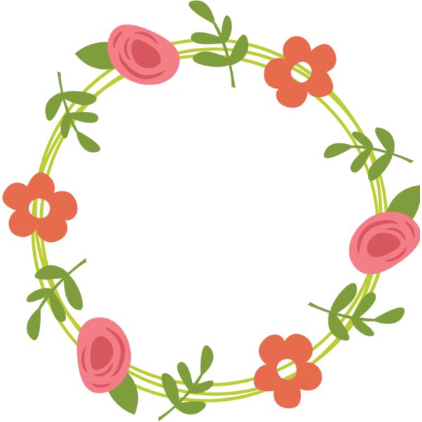 Circle flowers monogram Thumbnail