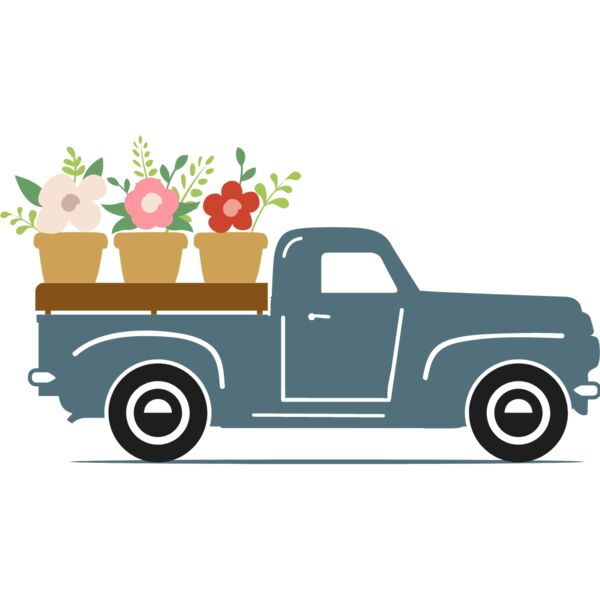 Old Truck Flowers Thumbnail